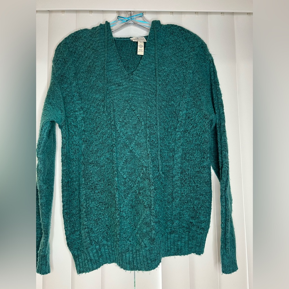 Teal Cable Knit Sweater